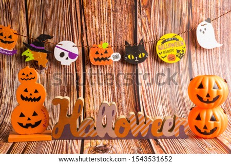 Decorations for Halloween scary beautiful in the holiday season at Bangkok, Thailand
