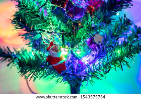 Christmas day backgrounds night, Christmas tree night light, colorful Christmas Tree Lights at Night
