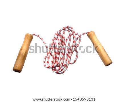 jump rope on a white background,with clipping path