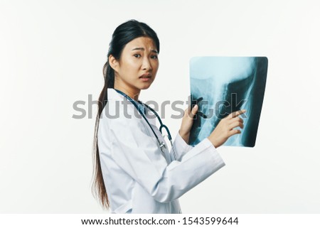 Female doctor x-ray diagnosis treatment medicine