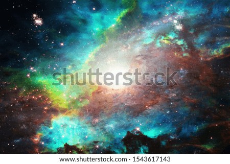 Marvelous galaxy in a deep space. The elements of this image furnished by NASA.
