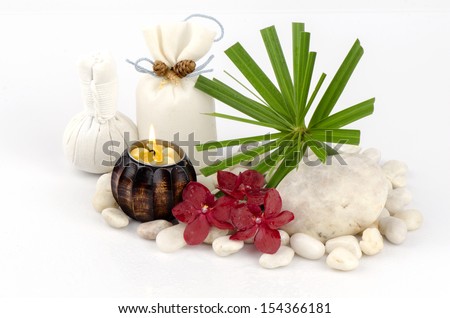 Herbal Ball and Camphor Tree (Cinnamomum camphora (L.) JS Presl) spa for relaxation.