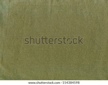 Natural linen striped rough textured green fabric textile background