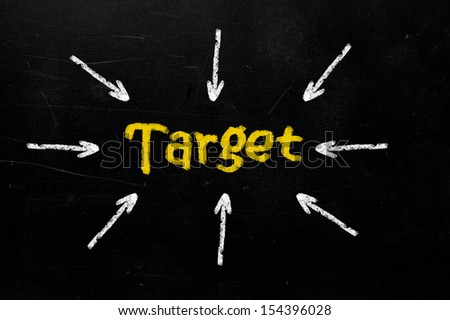 business access the target on chalkboard