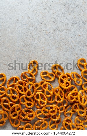 pretzel cookies on granite surface