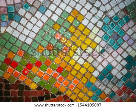 color tiled mosaic background texture