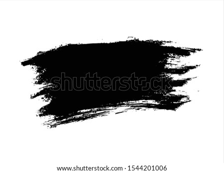 art abstract ink paint stroke background vector