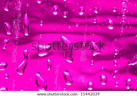 pink water drop for background