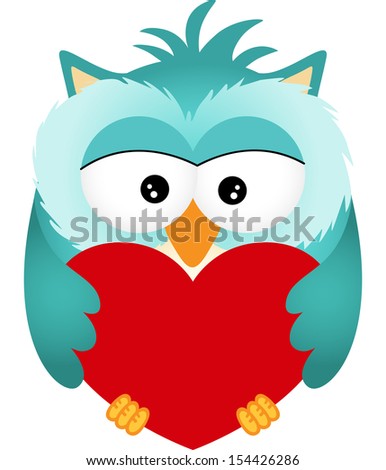 Owl with Heart