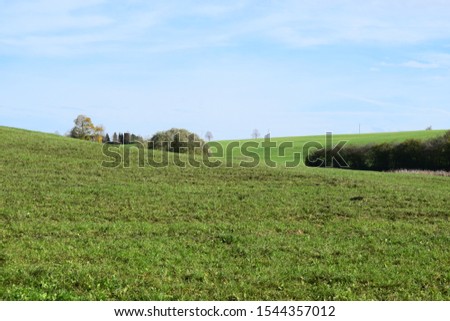 autumn fields in Eifel hills