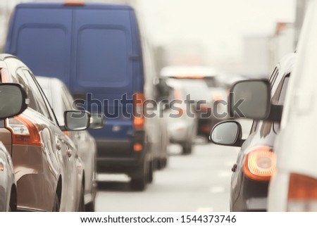 blurred background city stream traffic jam landscape cars
