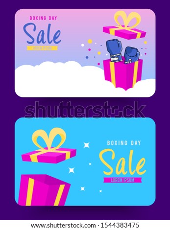 Boxing day background illustration vector