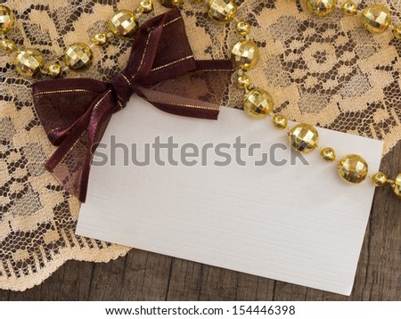 blank note with decoration