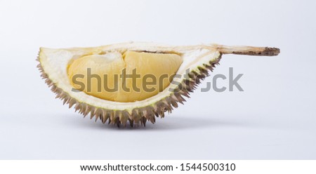 Famous Malaysian Durian, Musang King and D24, whole fruit and opened durian photos, high resolution and original colour, great for poster, website and packaging design.