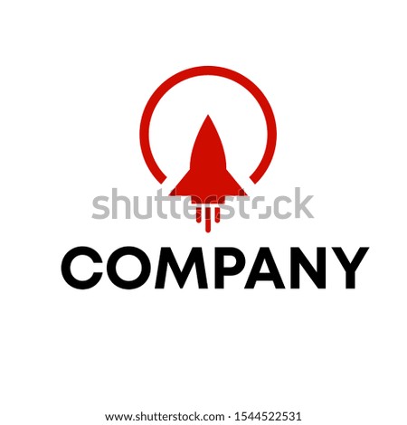 rocket logo vector design sign template