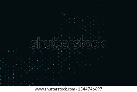 Light BLUE vector template with circles. Abstract illustration with colored bubbles in nature style. Pattern for beautiful websites.