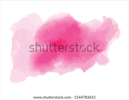 pink water color paint stroke background vector