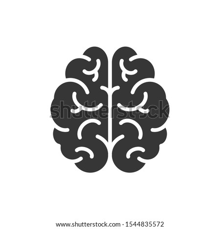 Brain Icon Vector Illustration. Logo Template. Royalty-Free Stock Photo #1544835572