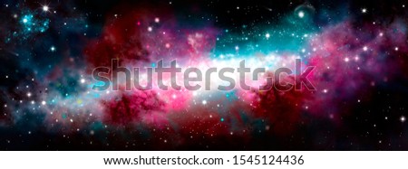 The birth of the galaxy. Shining stars. Star nebula. Cluster of stars. The night starry sky. Space background. Spase. Universe.