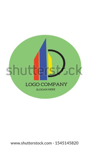 Letter logotype. Minimalistic flat logo. Vector illustration isolated on white background.