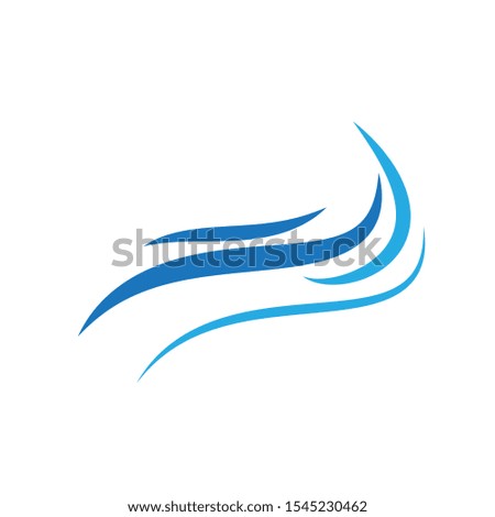 Wave logo template design. Icon wave illustration vector.