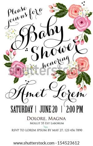 Baby Shower invitation card