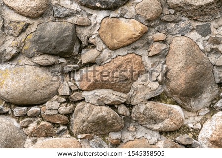  Old stone masonry. Stone wall of the old historic building