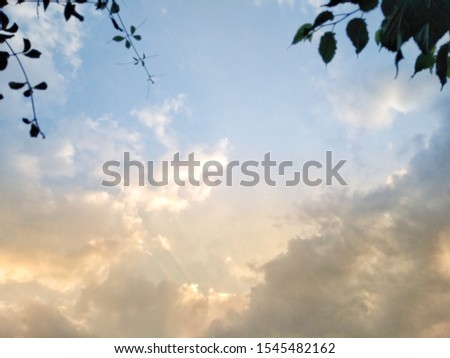 Beautiful morning sky, wallpaper, background