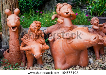 small figurines out of clay