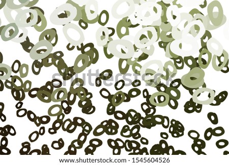 Light Green vector texture with disks. Modern abstract illustration with colorful water drops. Design for posters, banners.