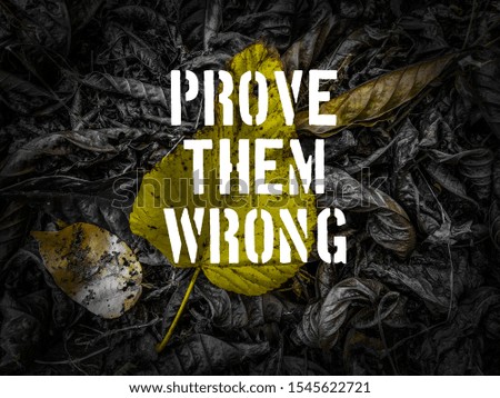 Prove Them Wrong on background.
