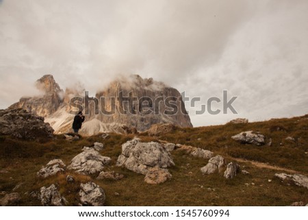 View of a group of Italian mountains, Dolomite