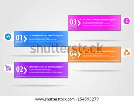 Modern infographics options banner. Vector illustration. can be used for workflow layout, diagram, number options, web design.