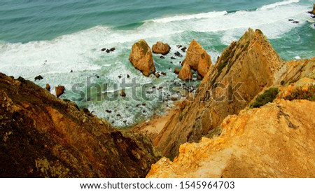 Natural Park of Sintra at Cape Roca in Portugal called Cabo de Roca - travel photography