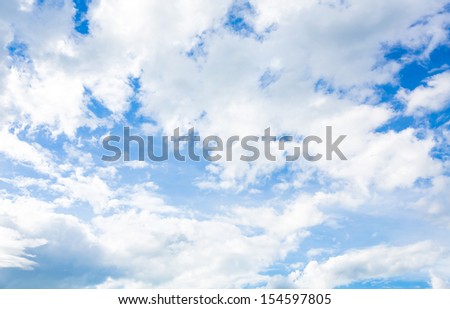 Cloud in blue sky