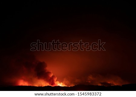 Getty Fire Los Angeles California Wildfire
