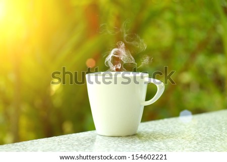 morning coffee Royalty-Free Stock Photo #154602221