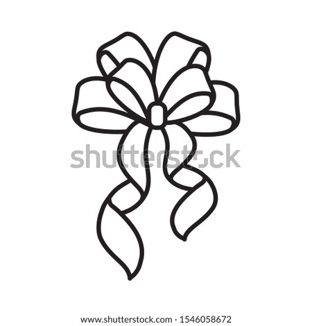 bow tie ribbon decorative icon vector illustration design