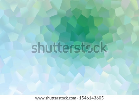 Light Blue, Green vector pattern with colorful hexagons. Glitter abstract illustration in hexagonal style. Beautiful design for your business advert.