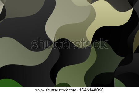 Light Green vector background with lava shapes. Geometric illustration in marble style with gradient.  New composition for your brand book.