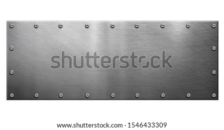 Signboard isolated on white background