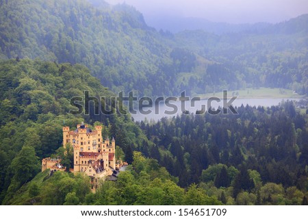 Hohenschwangau Castle in Bavaria,German Royalty-Free Stock Photo #154651709
