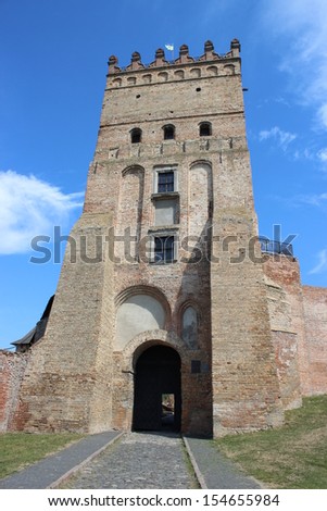 Entrance to the castle in Lutsk