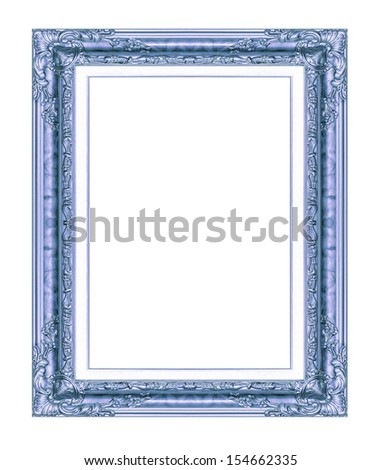 antique  frame isolated on white background, with clipping path