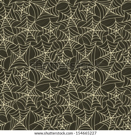 Seamless pattern with spider web
