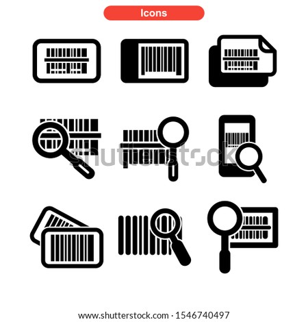 barcode icon isolated sign symbol vector illustration - Collection of high quality black style vector icons
