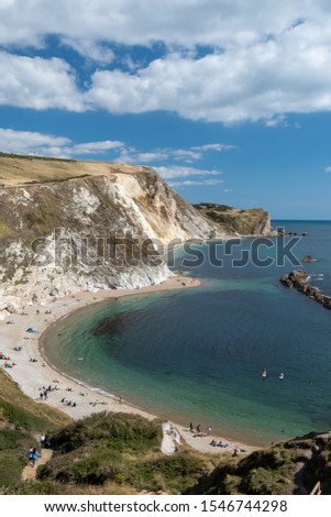 Landscape photo of Man O War beach at Durdle Door in Dorset.