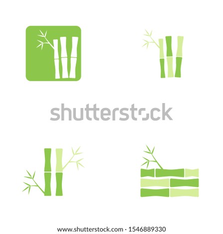 bamboo logo design vector illustration