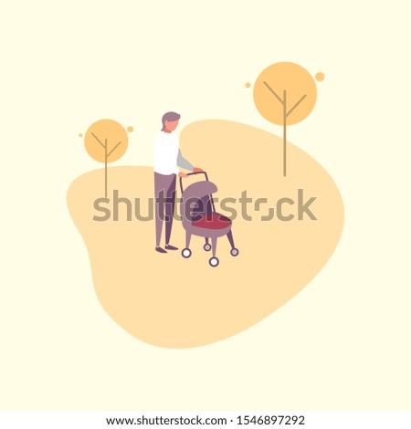 Father with son design, Family relationship avatar lifestyle person and character theme Vector illustration
