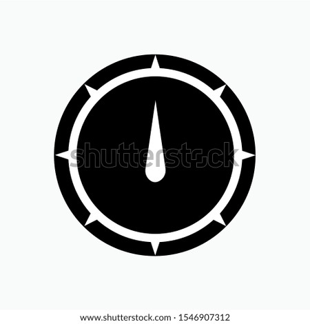 Compass Icon - Vector Sign and Symbol for Design, Presentation, Website or Apps Elements.
